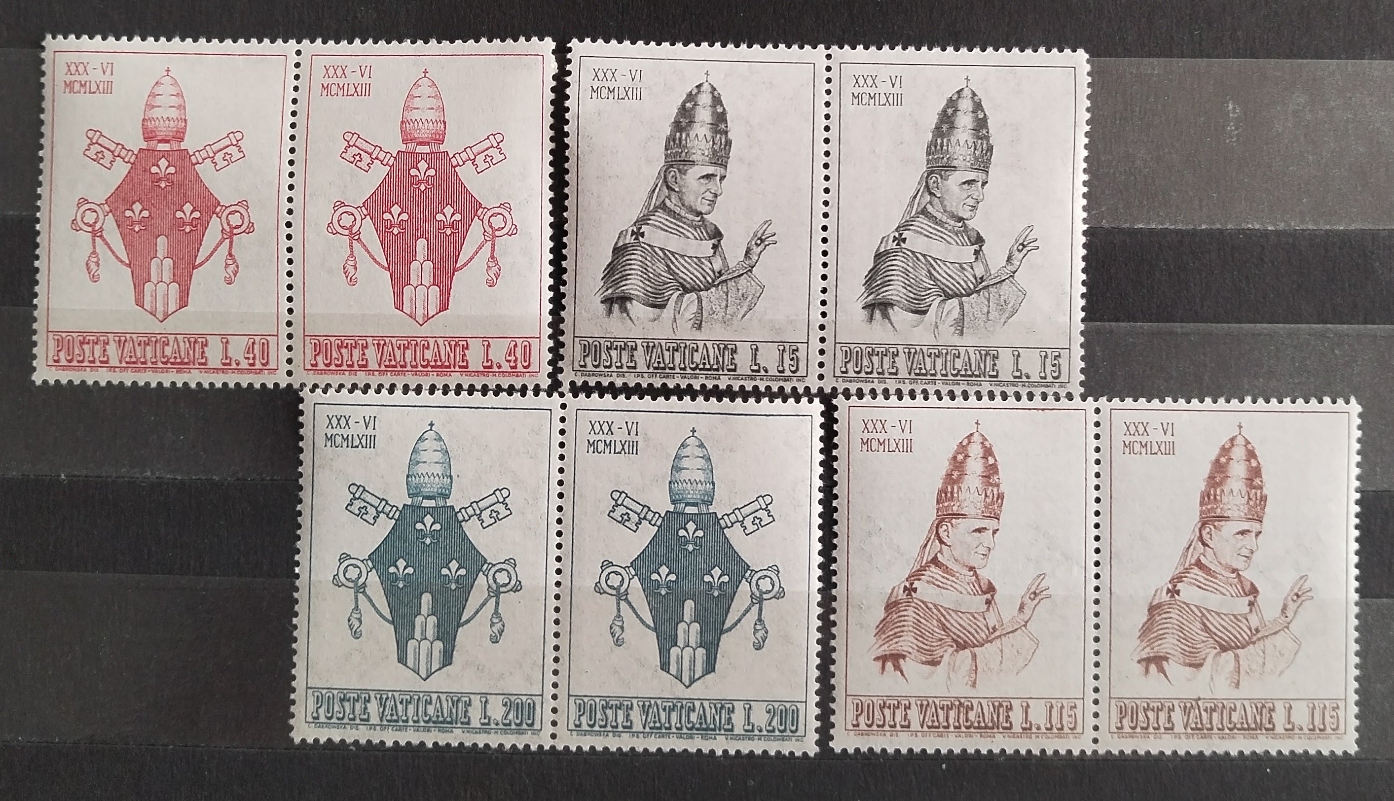 Vatikán 1963 Korunovace papeže Pavla VI.