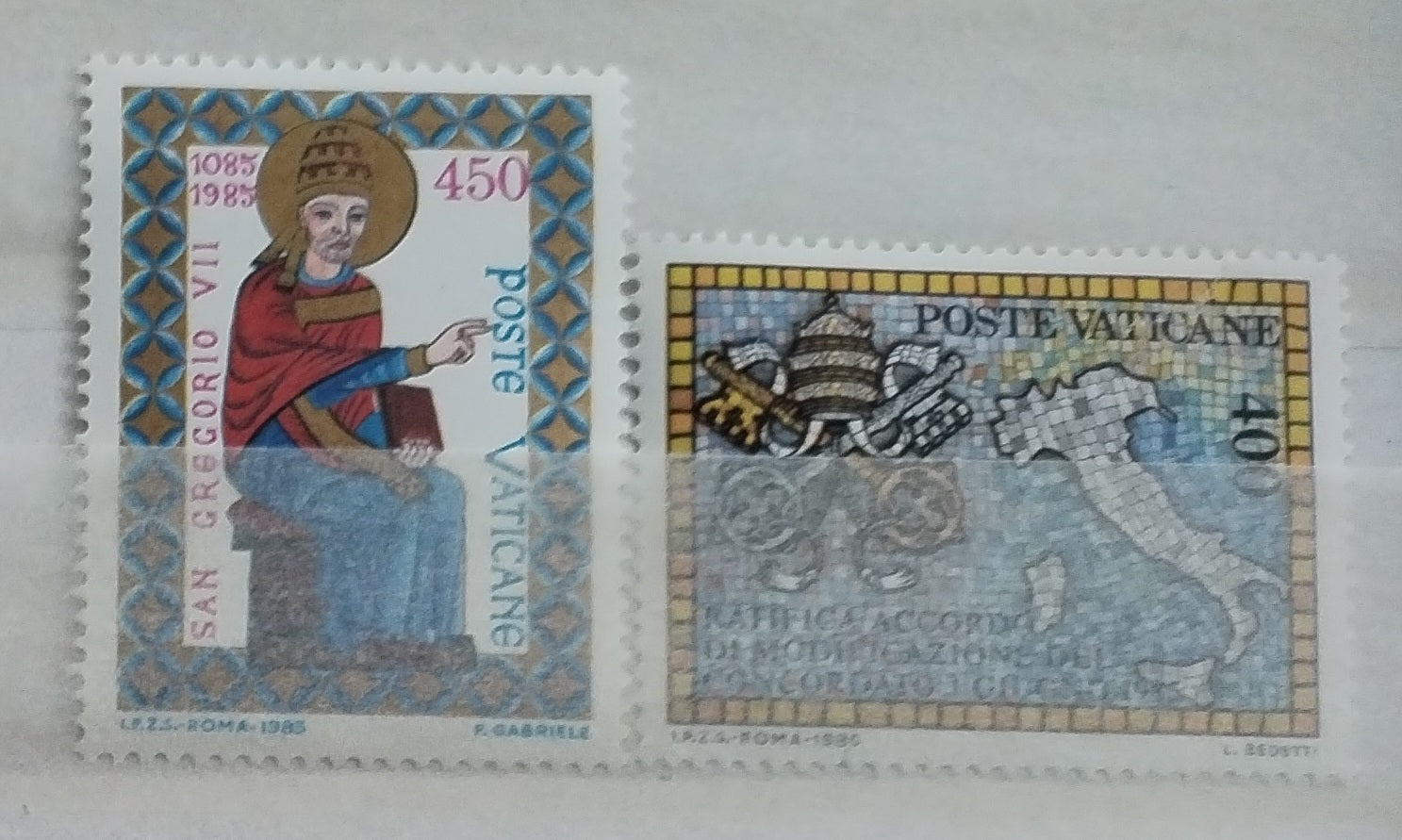 Vatikán 1984 Papež Řehoř a mapy