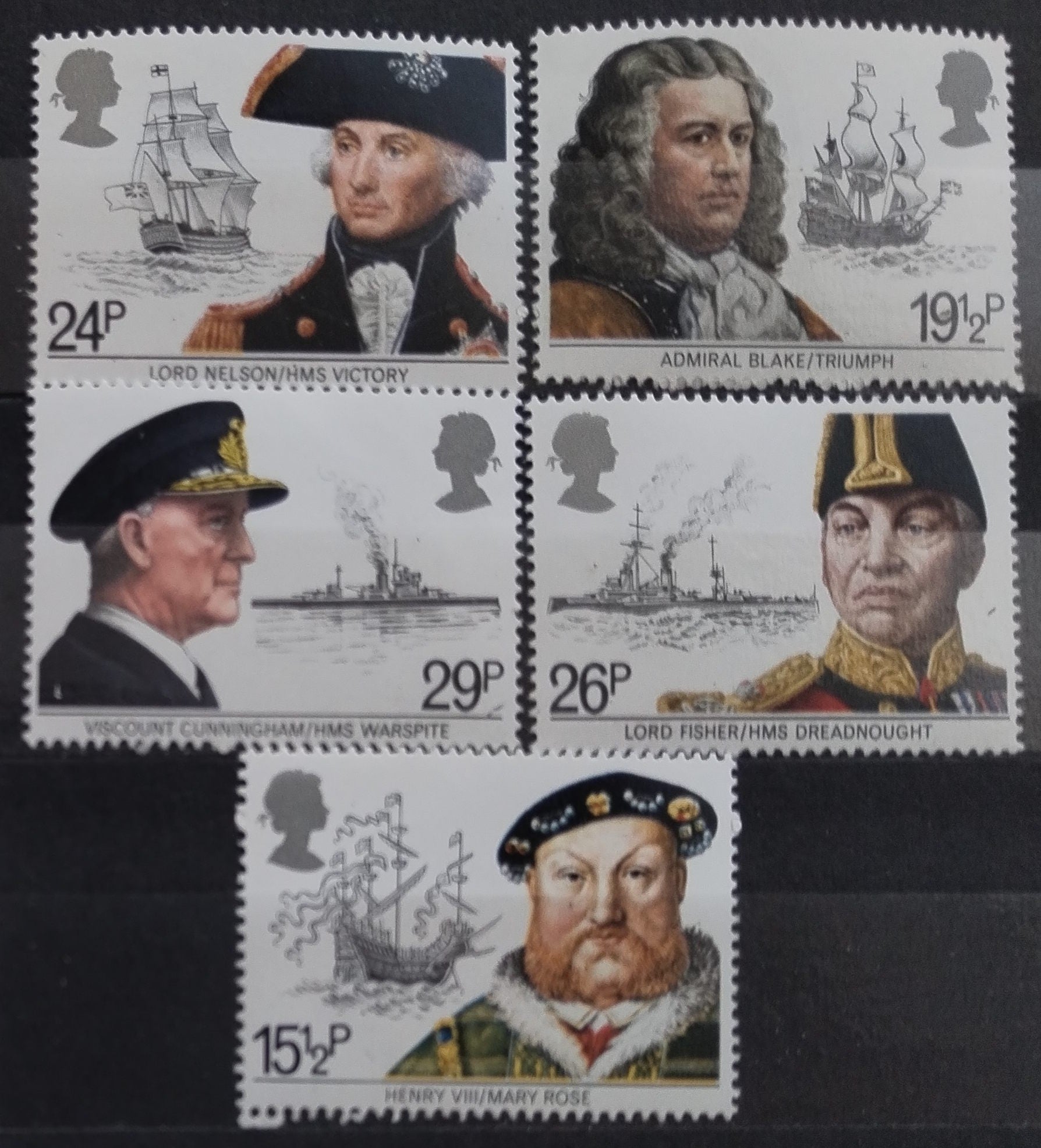 Velká Británie 1982 Lodě a admirálové