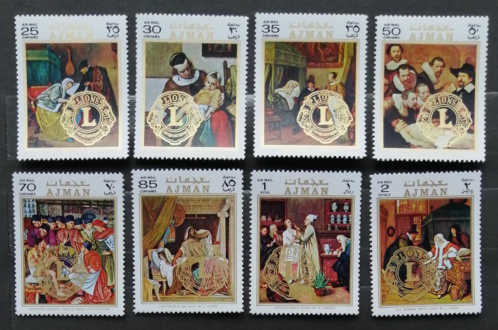 Adžmán/Ajman 1971 Mi.710-7 4,5€ Charita a umění, obrazy a medicína