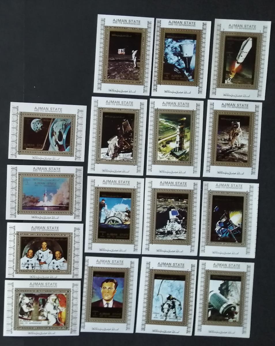 Adžmán/Ajman 1973 Průzkum vesmíru a americký vesmírný program, DELUXE