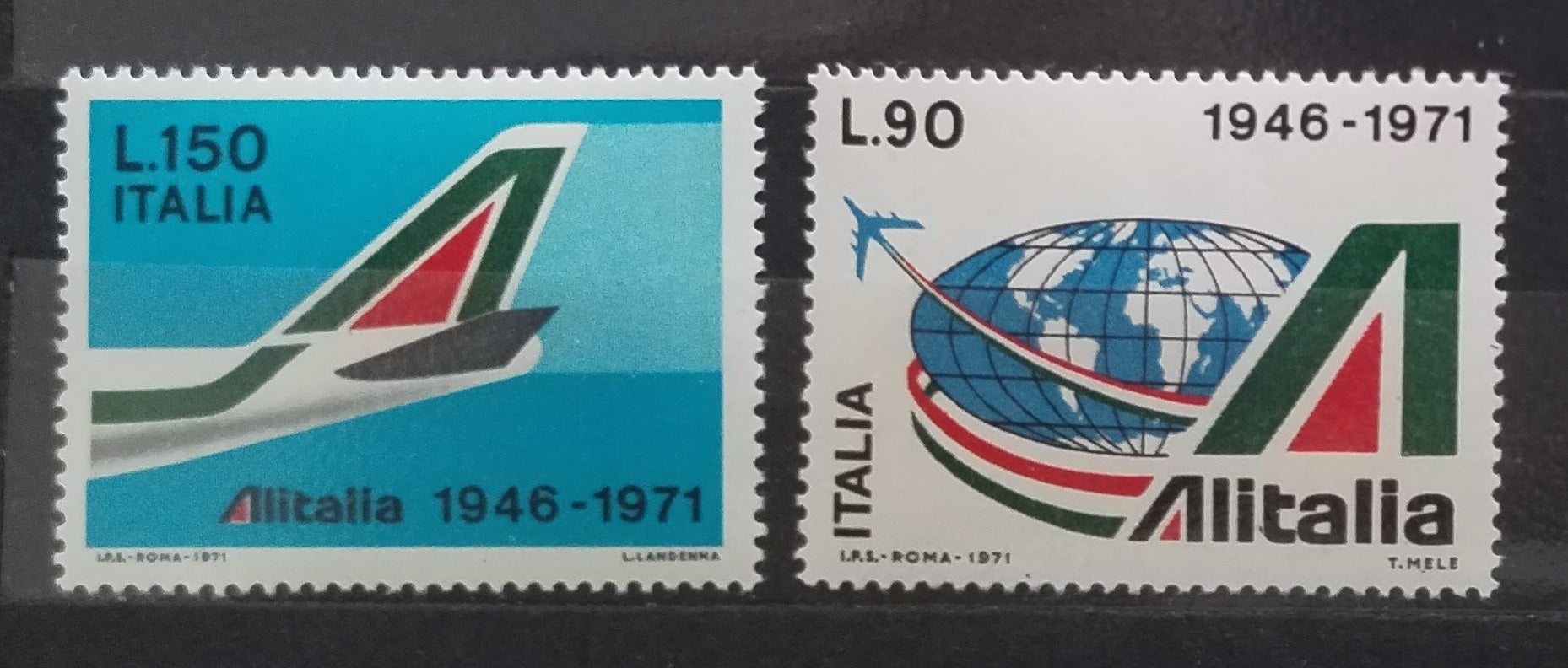 Itálie 1971 Letadla - nekompletní