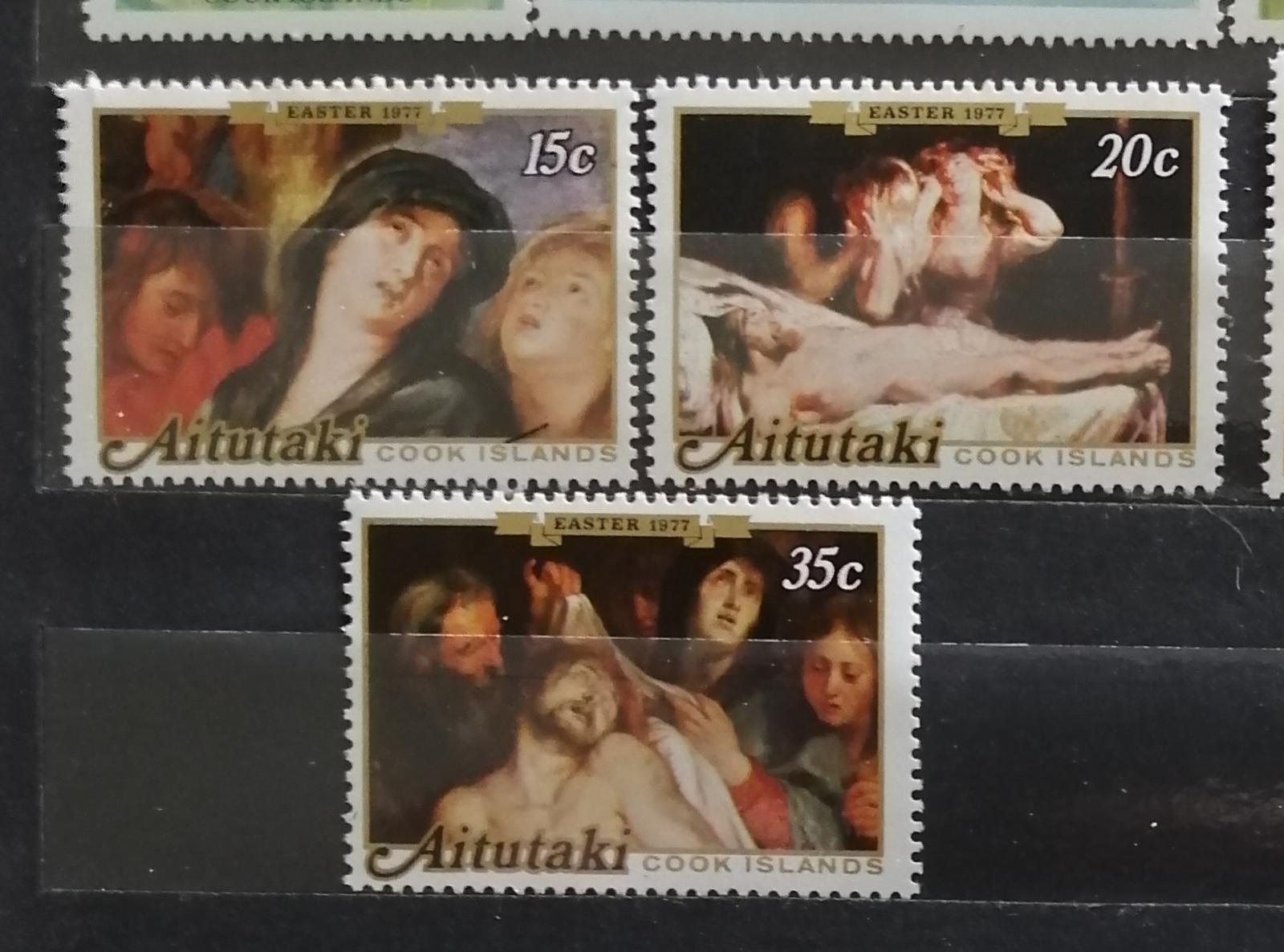 Aitutaki 1977 - komplet, Velikonoce a umění