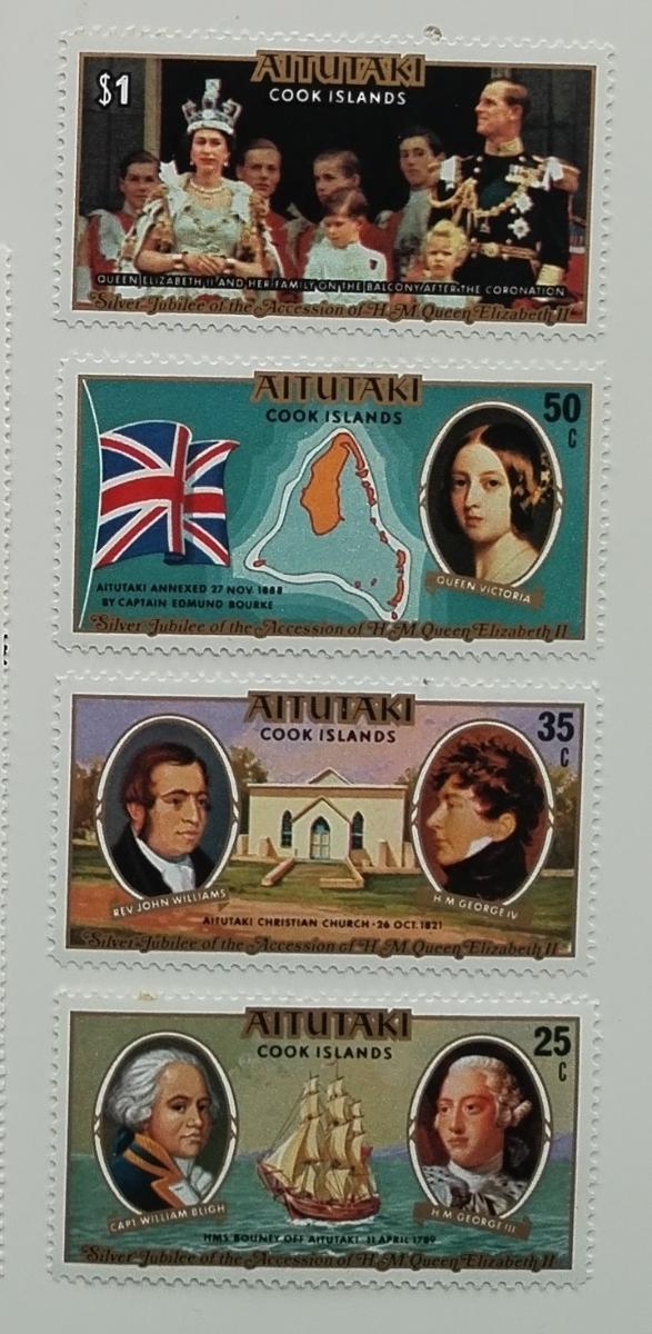 Aitutaki 1977 Stříbrné výročí vlády královny Alžběty II.