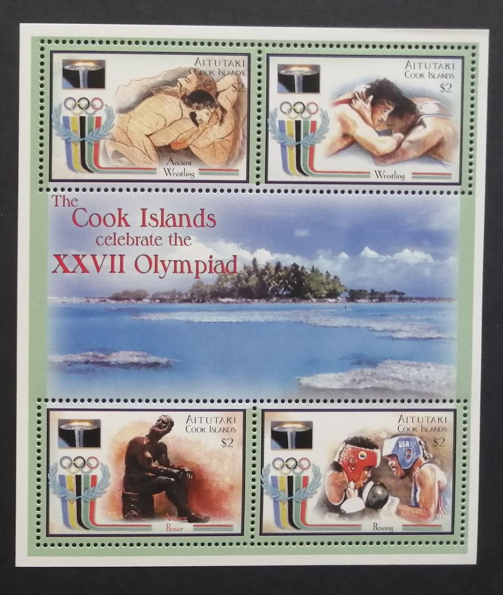 Aitutaki 2000 Bl.84 4,5€ Olympijské hry Sydney, sport a atletika