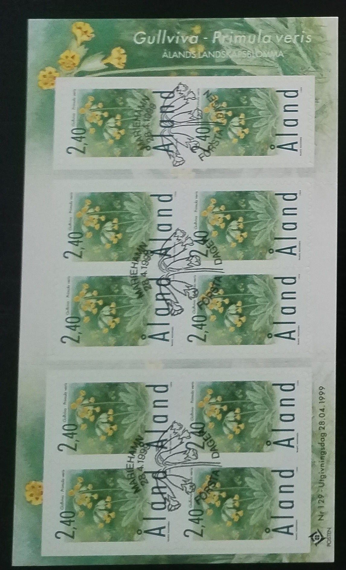 Aland 1999 Petrklíče a květiny, Flora