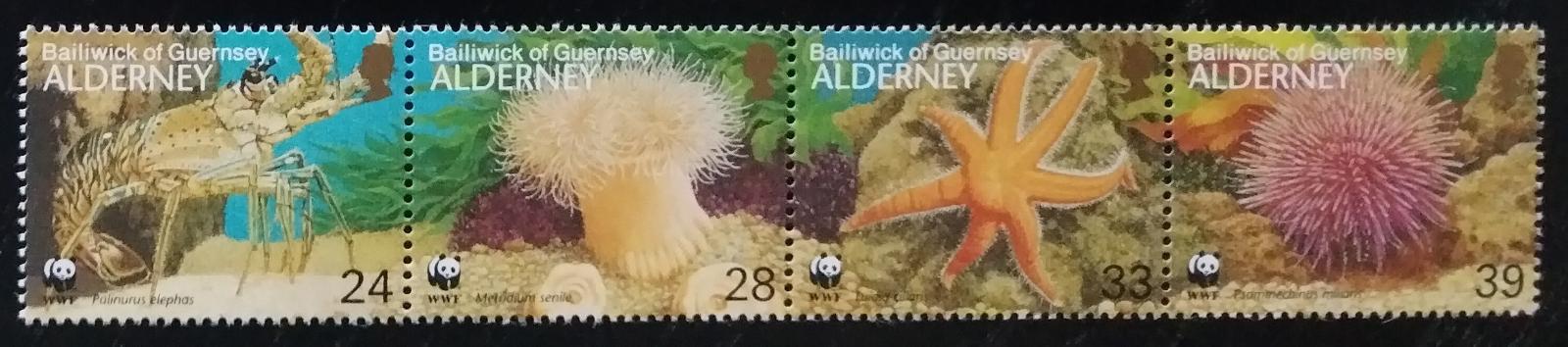 Alderney 1993 Mořská fauna a ochrana přírody