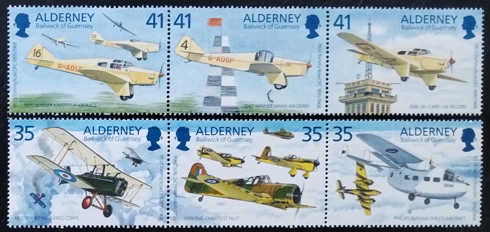 Alderney 1995 Letadla a doprava
