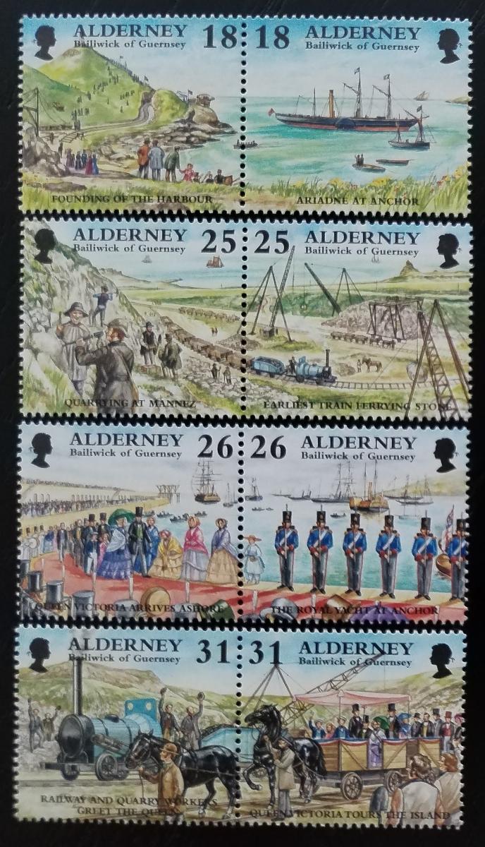 Alderney 1997 Historický vývoj ostrova
