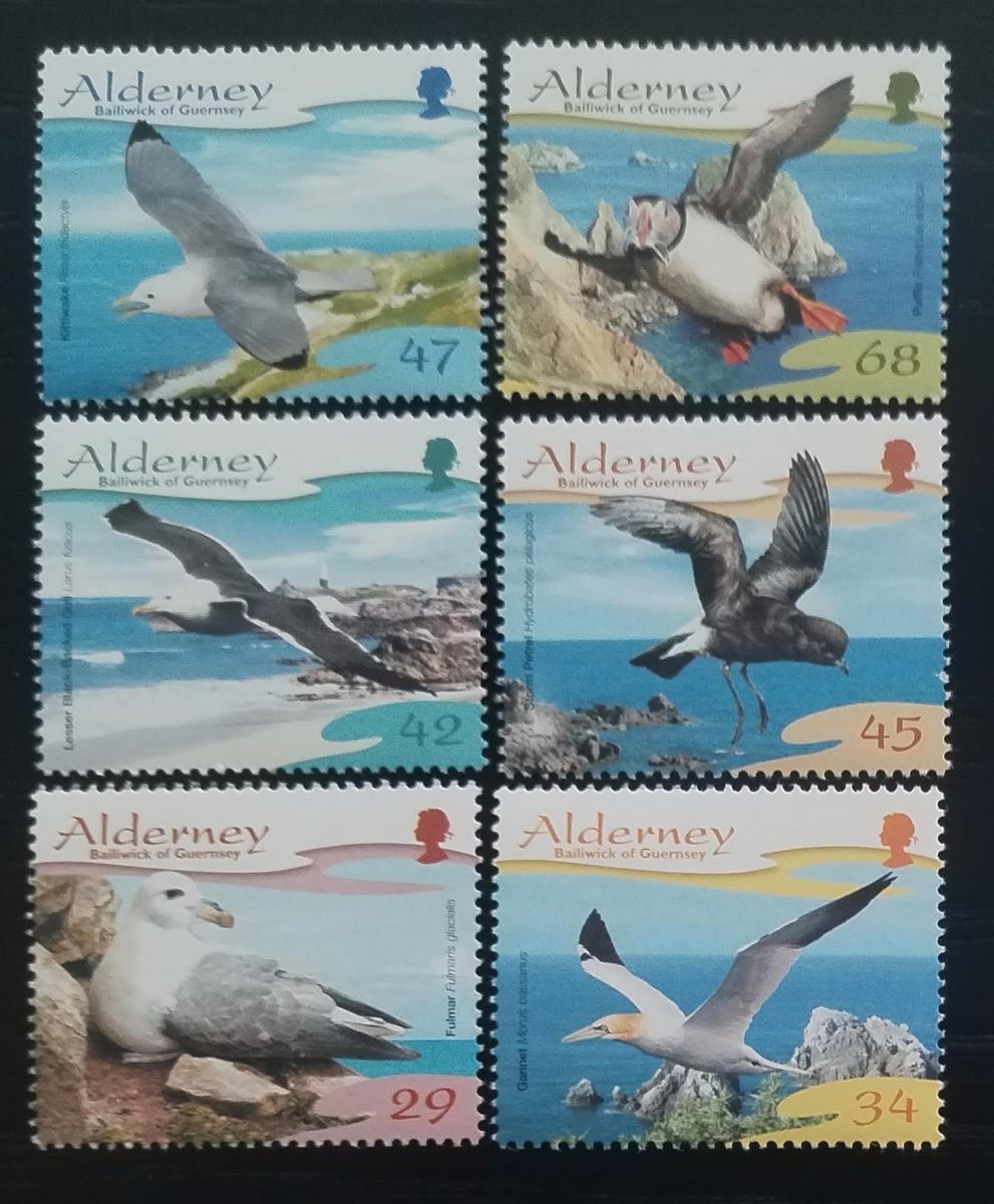 Alderney 2006 Pobřežní mořští ptáci ostrova