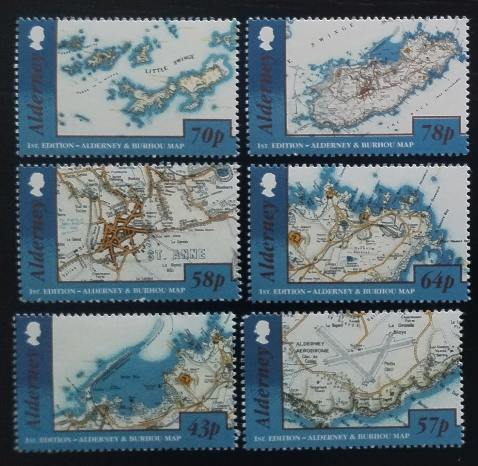 Alderney 2017 Mapy a kartografie ostrova