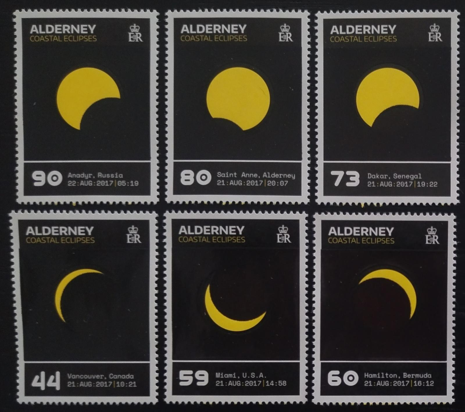 Alderney 2017 Zatmění a vesmír - speciální folie