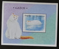 Angola 1998 Bl.44 6€ Kočky a jejich druhy, domácí fauna, turecká Van