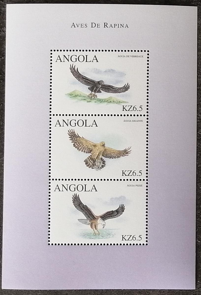 Angola 2000 9€ Draví ptáci Afriky, Druhy orlů
