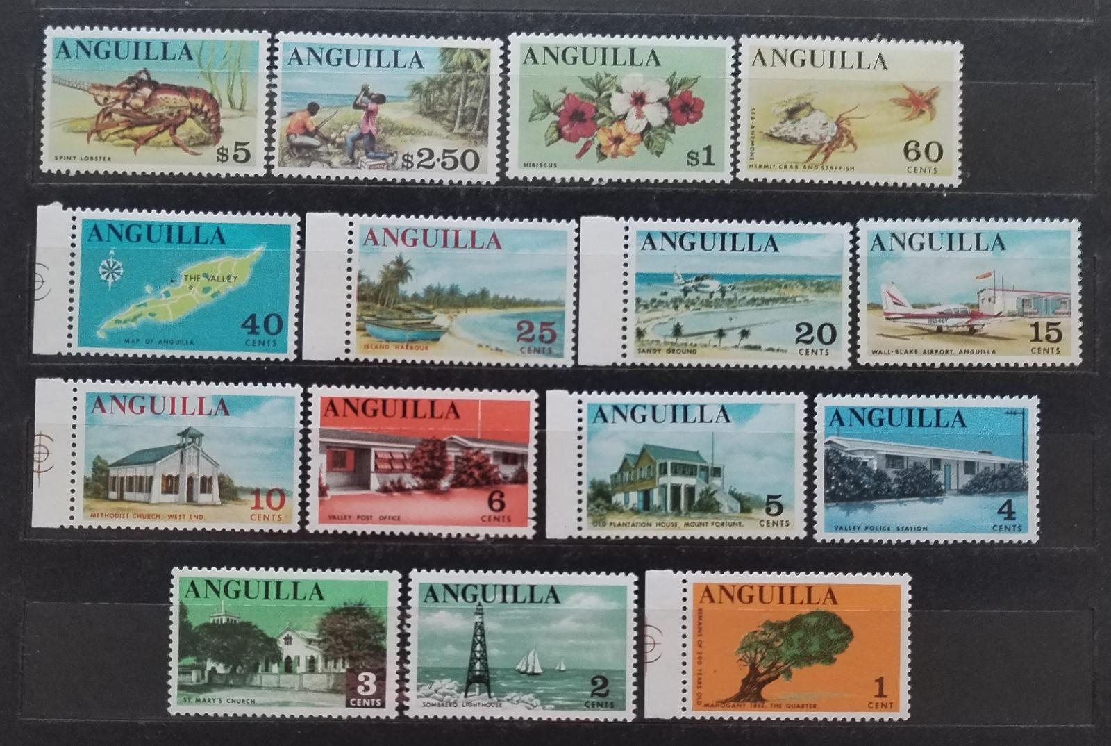 Anguilla 1967 Definitiva ostrovních výjevů a symbolů