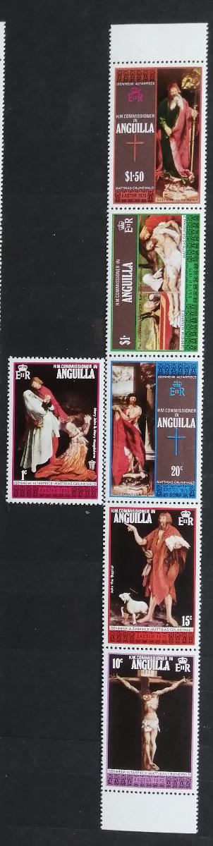Anguilla 1975 Velikonoce a umění v pásce