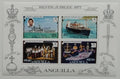 Anguilla 1977 Bl.17 Přetisky návštěvy královny Alžběty II.