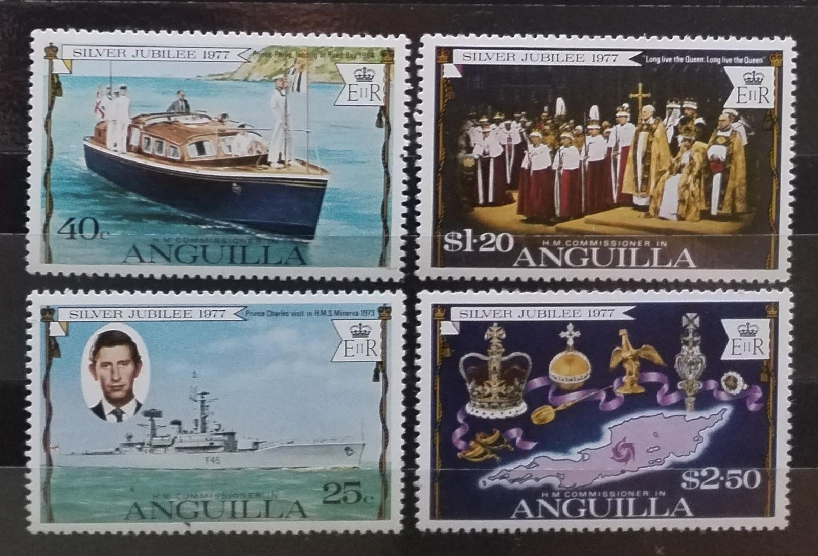 Anguilla 1977 Stříbrné výročí vlády královny Alžběty II.