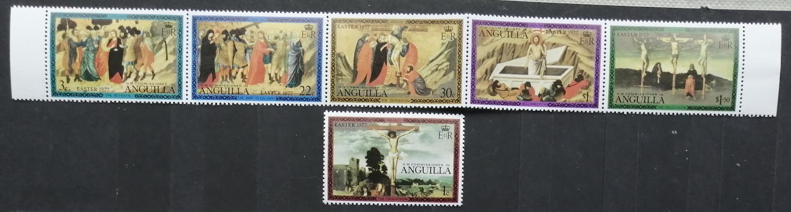 Anguilla 1977 Velikonoce a umění v pásce