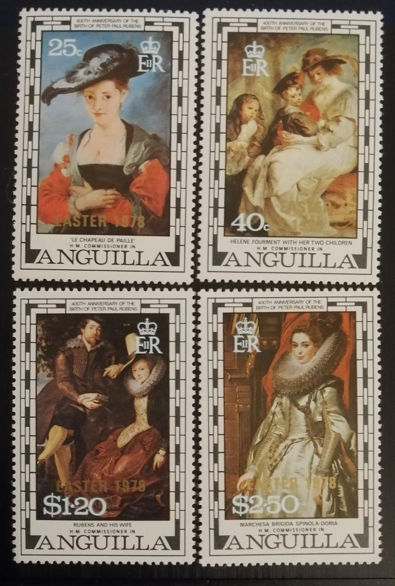 Anguilla 1978 Přetisky Velikonoc