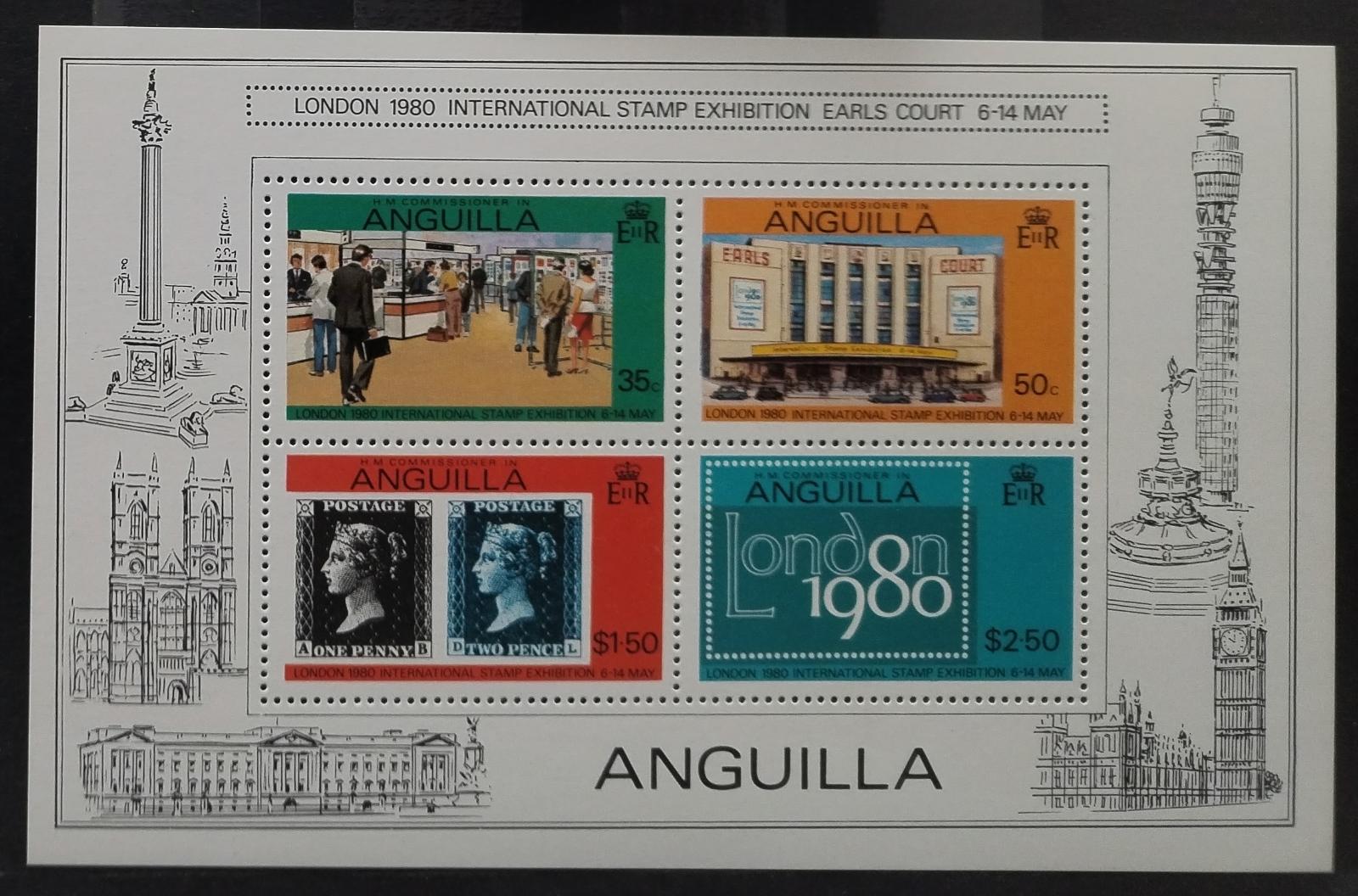 Anguilla 1979 Výstava známek LONDON, Penny Black