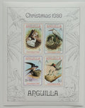 Anguilla 1980 Bl.34 12€ Vánoce a ostrovní ptáci, Mořští pelikáni