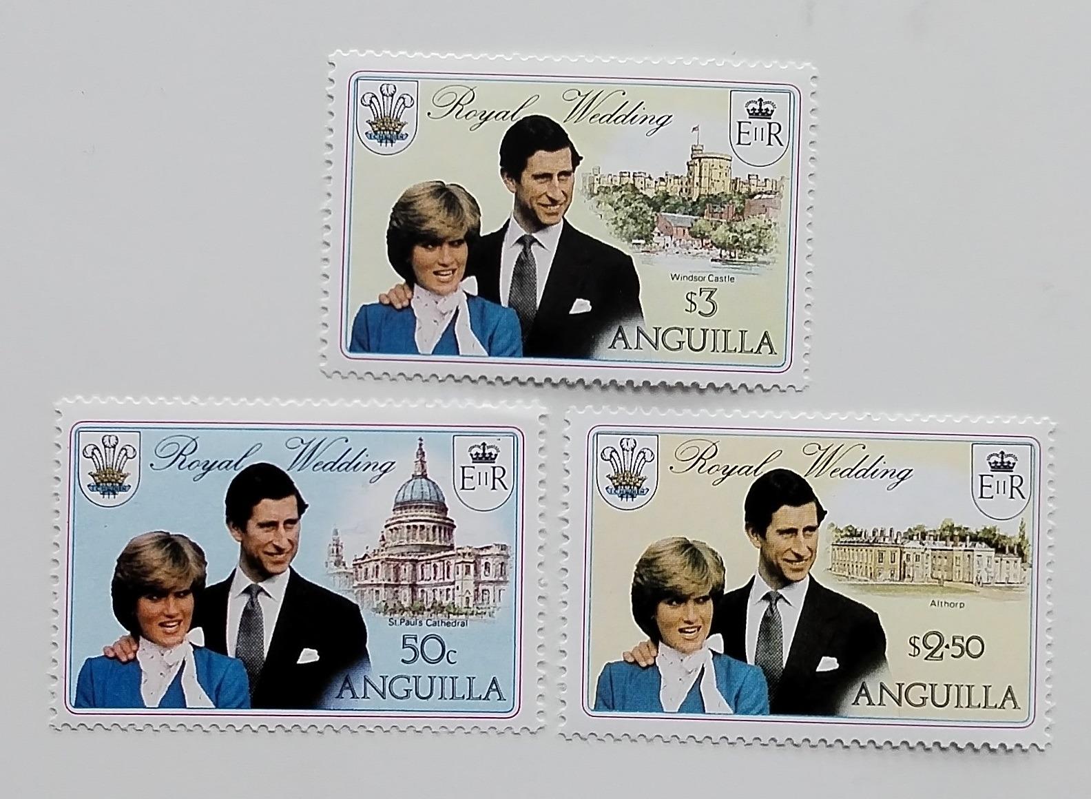 Anguilla 1981 Svatba princezny Diany a krále Karla III.