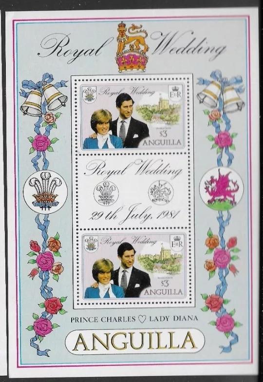 Anguilla 1981 Svatba princezny Diany a krále Karla III.
