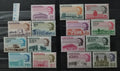 Antigua 1966 55£ Komplet definitivy staveb (PERFORACE 11,5x11)