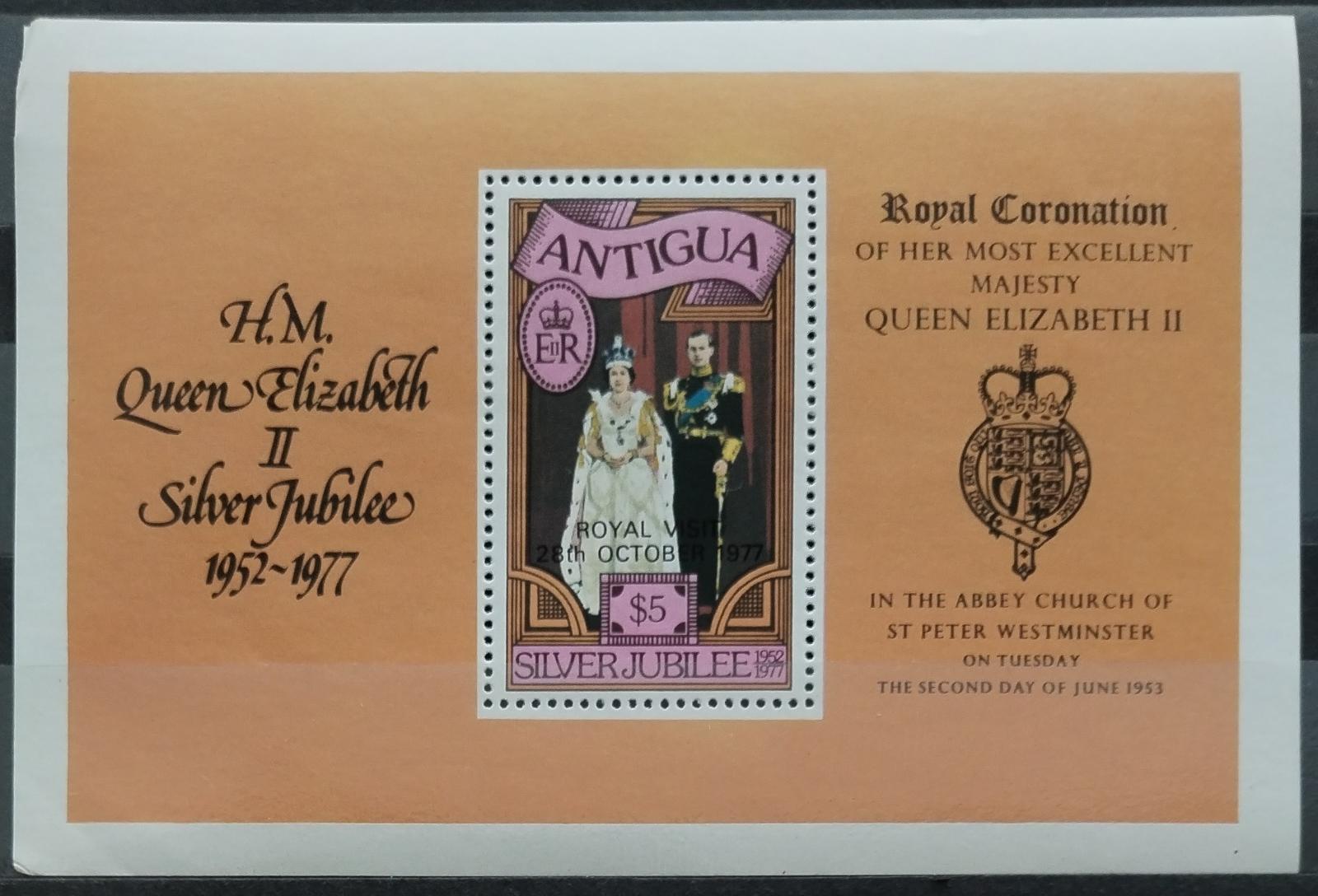 Antigua 1977 Návštěva královny Alžběty II.