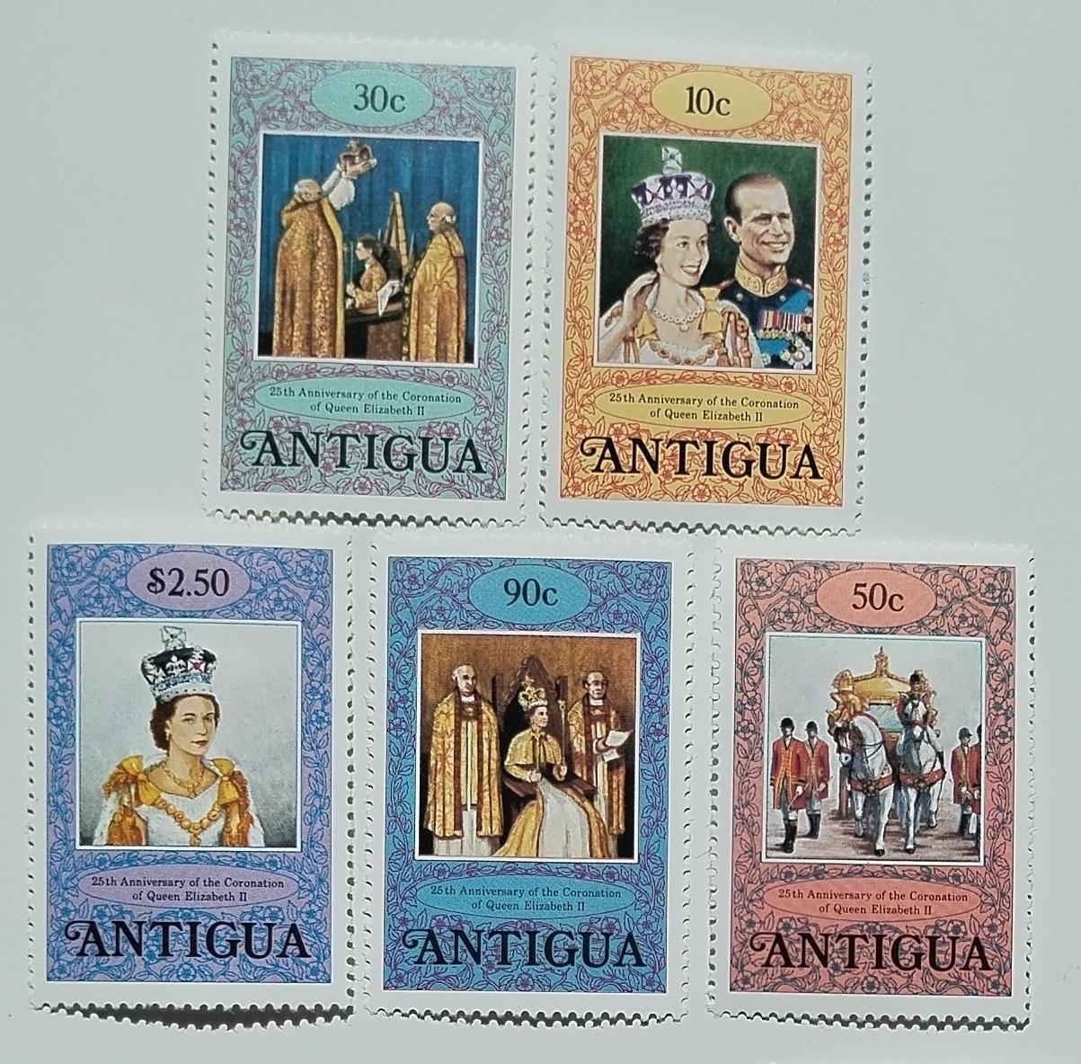 Antigua 1978 Výročí korunovace královny Alžběty II.