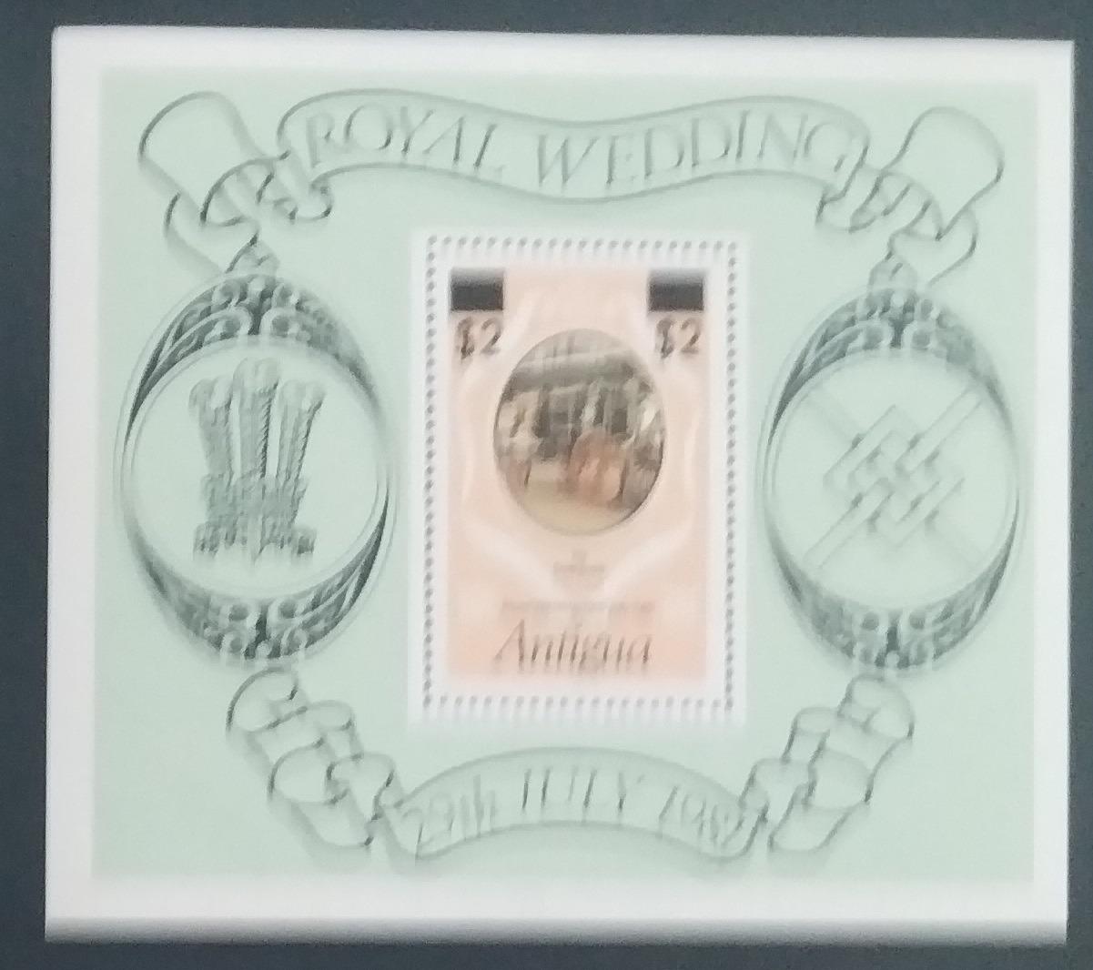 Antigua 1981 Svatba prince Charlese a princezny Diany