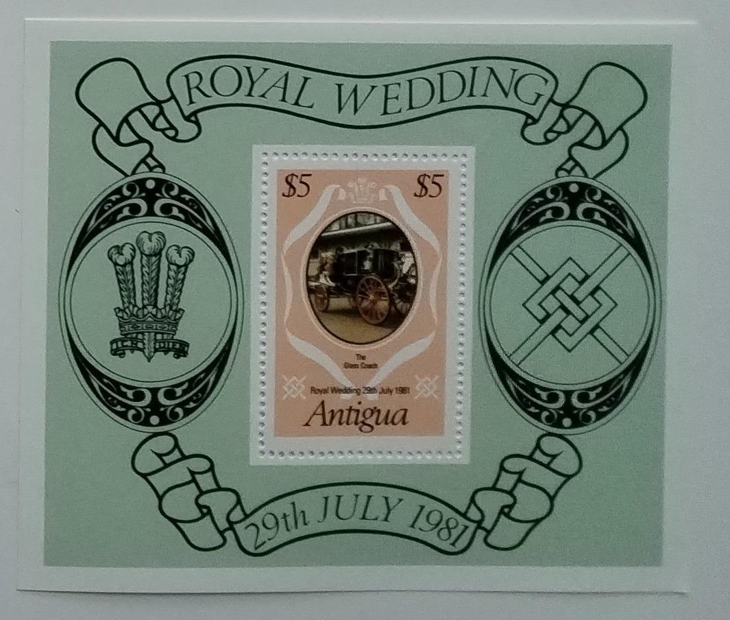 Antigua 1981 Svatba princezny Diany a krále Karla III.