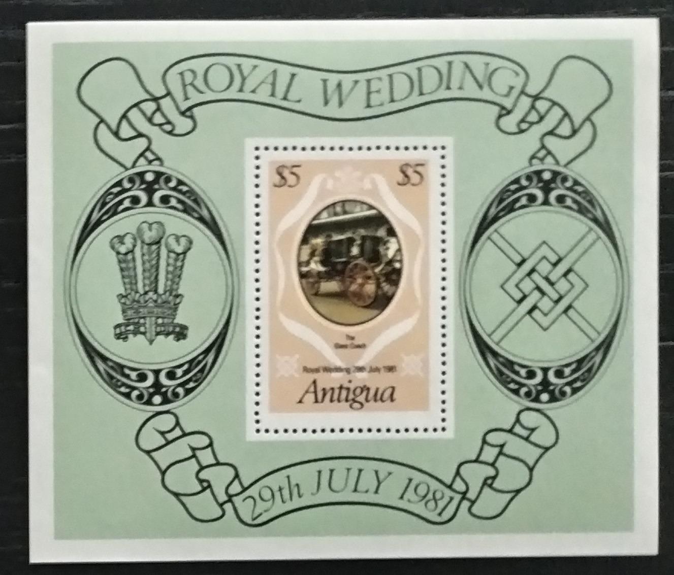 Antigua 1981 Svatba princezny Diany a krále Karla III.