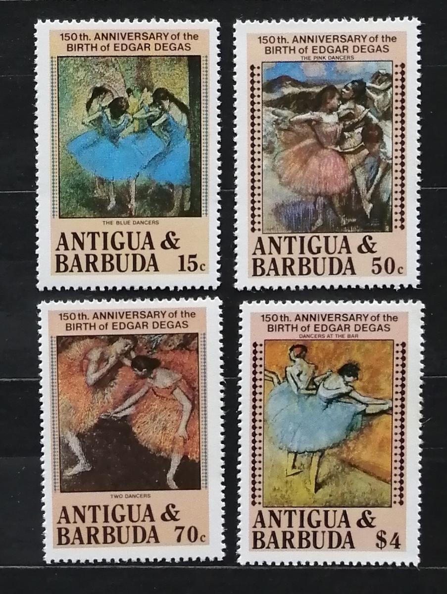 Antigua & Barbuda 1984 7€ 150 let malíře Degase, umění