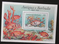 Antigua & Barbuda 1990 Bl.180 6,5€ Ryby Karibiku, fauna moří
