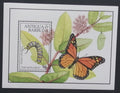 Antigua & Barbuda 1991 Bl.199 10€ Motýli, Monarcha, hmyz a květiny