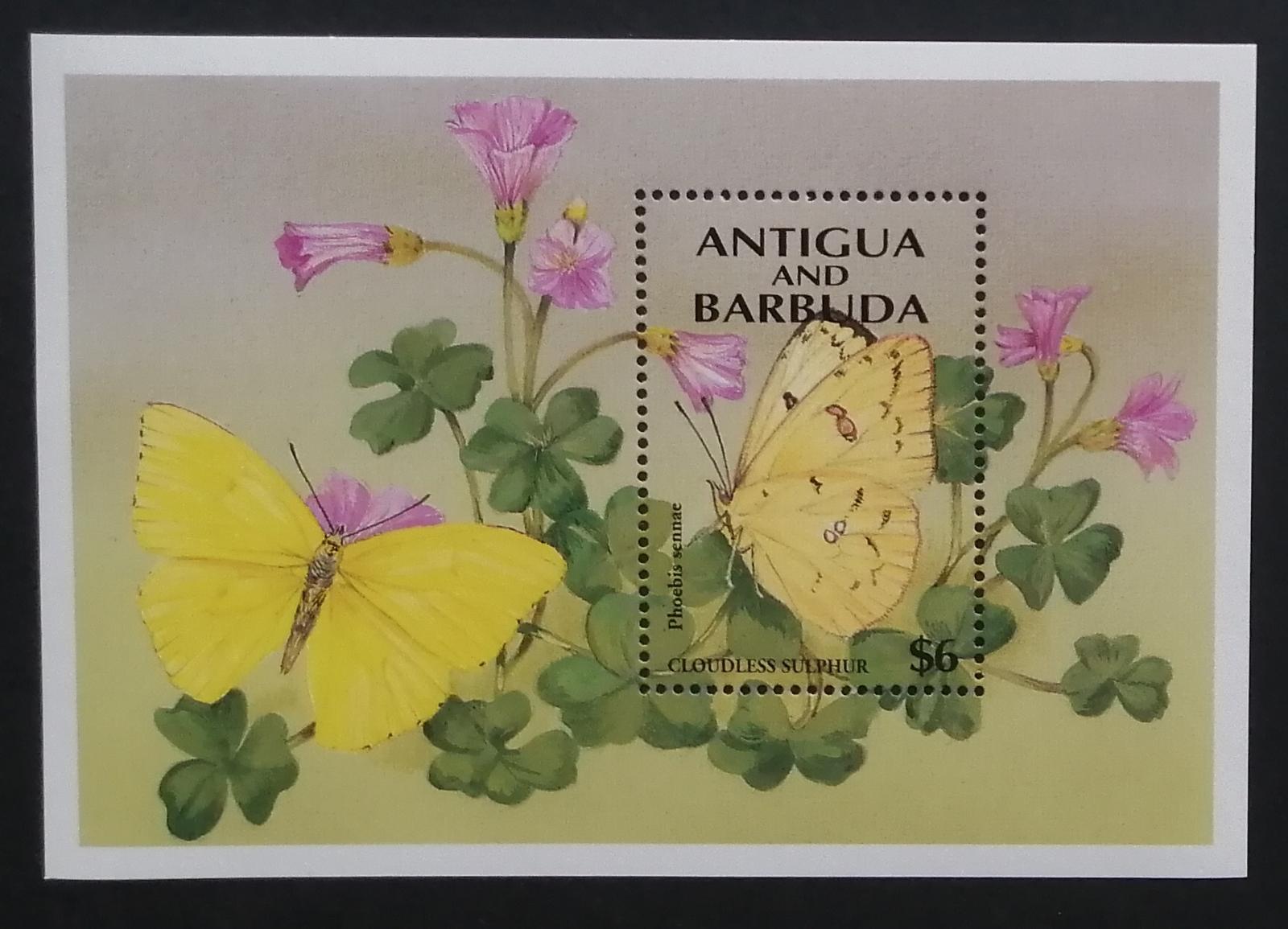 Antigua & Barbuda 1994 Bl.292 7€ Motýli, hmyz a květiny