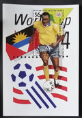 Antigua & Barbuda 1994 Bl.305 6€ Mistrovství světa ve fotbale, vlajky