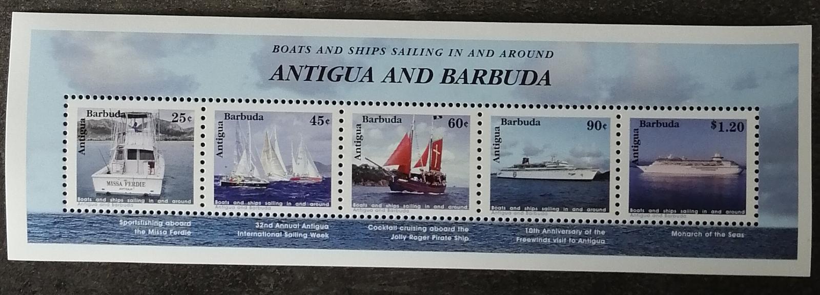 Antigua & Barbuda 1999 3€ Lodě a lodní doprava, Moře