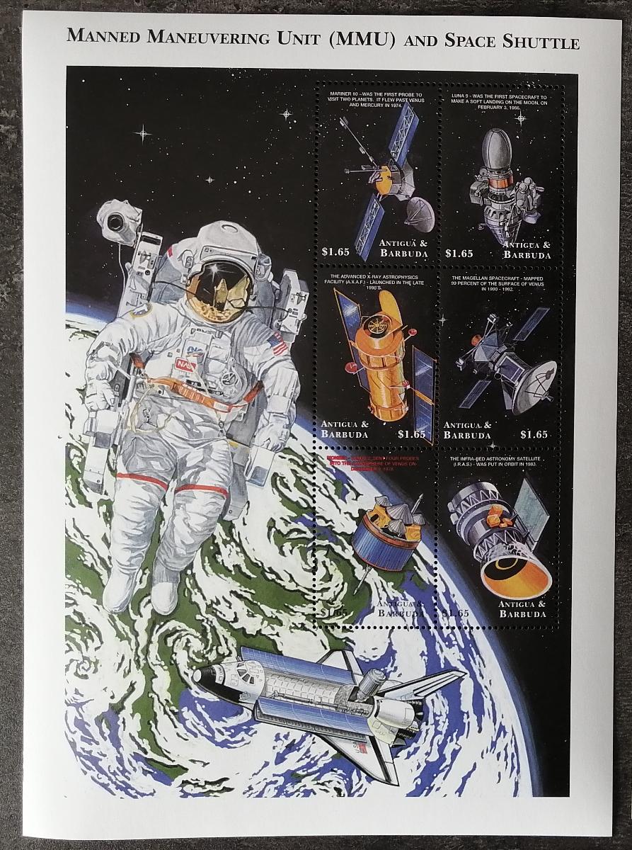Antigua & Barbuda 1999 9€ Průzkum vesmíru a družice, Kosmonaut