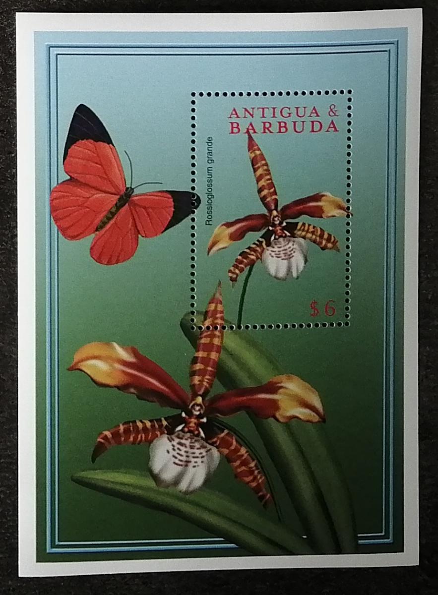 Antigua & Barbuda 2000 Bl.455 6€ Tropické květiny a orchideje Karibiku