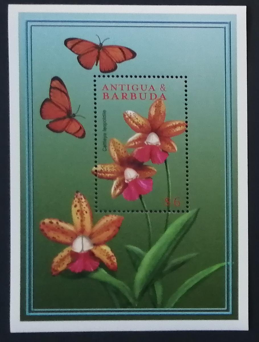Antigua & Barbuda 2000 Bl.456 6€ Orchideje a flora ostrovů