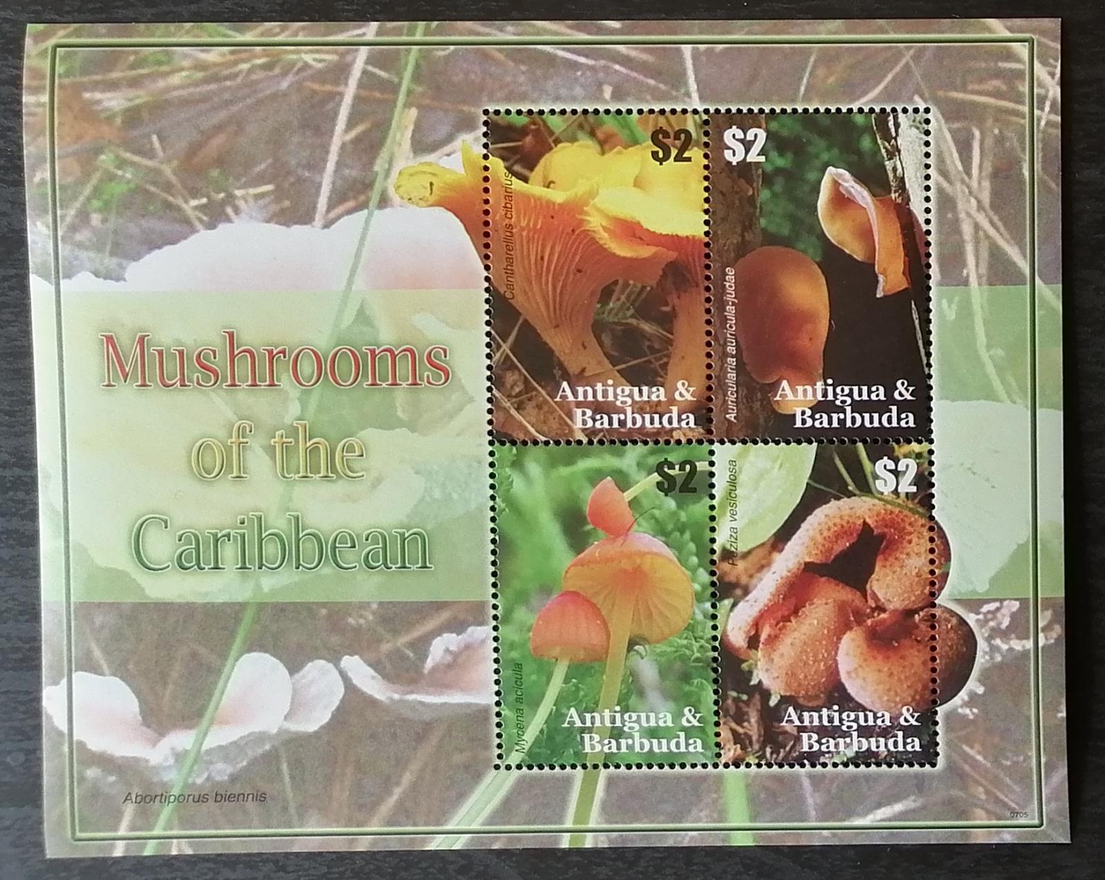 Antigua & Barbuda 2007 Mi.4471-4 6,5€ Jedlé houby ostrova, mykologie