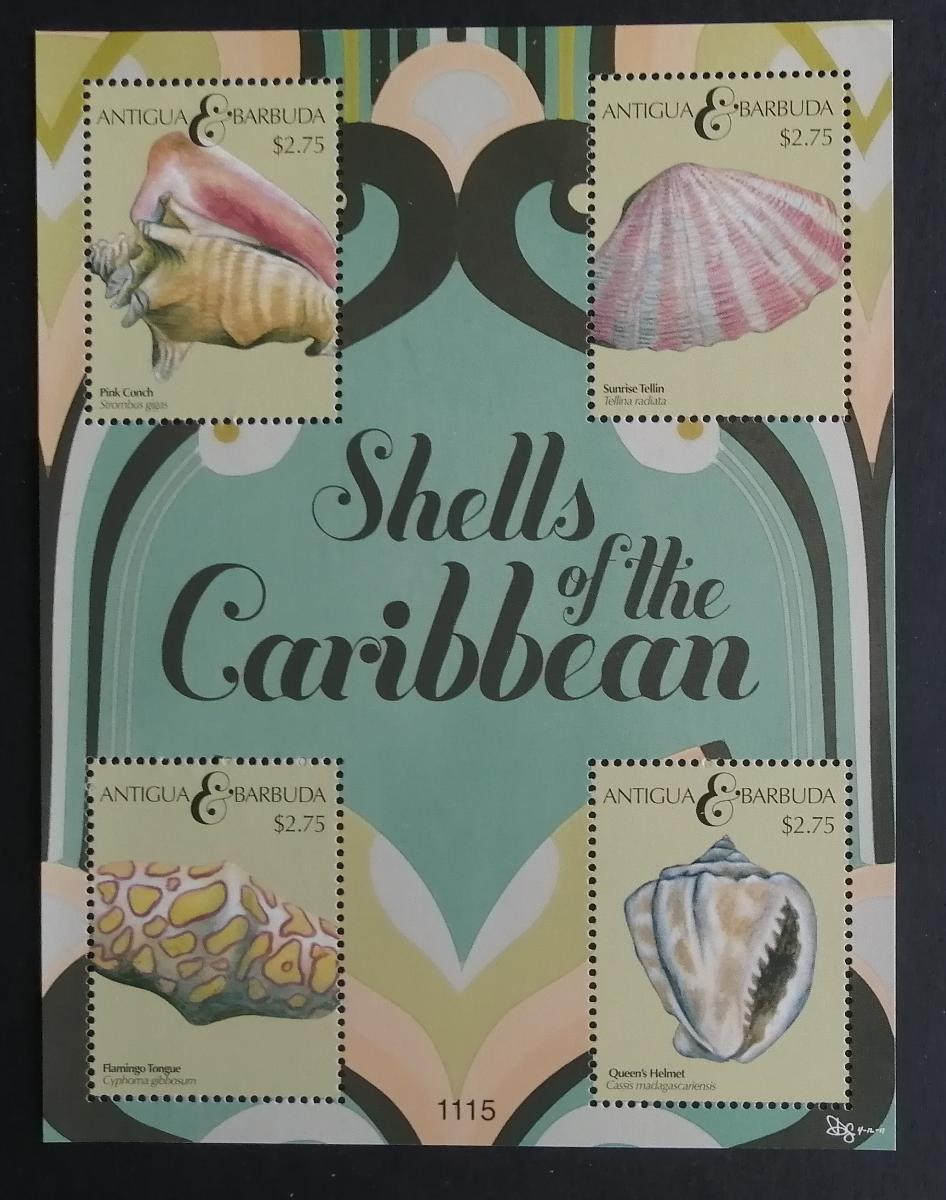 Antigua & Barbuda 2011 Mi.4918-1 10€ Ostrovní škeble, mušle,fauna moří
