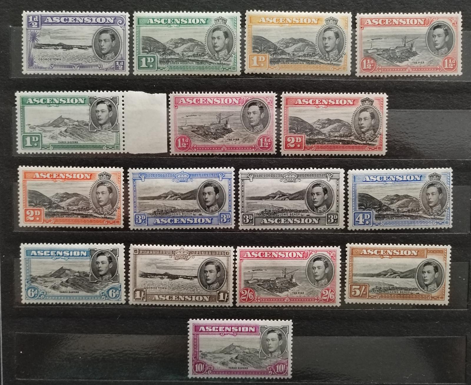Ascension 1938-2 260£ Definitiva krále Jiřího VI. (nejlevnější perf.)