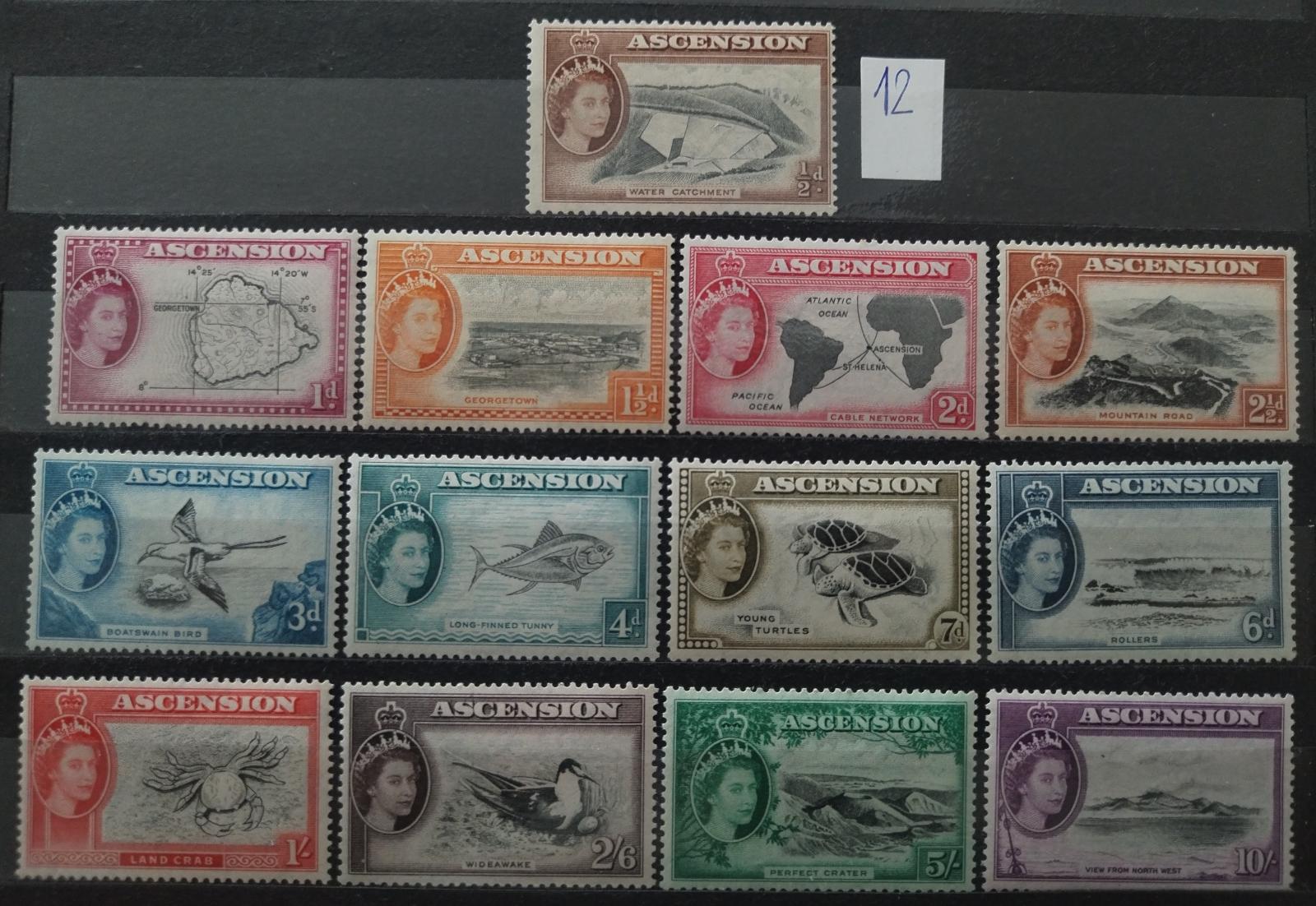Ascension 1956 140£ Definitiva královny Alžběty II. - Fauna ostrova