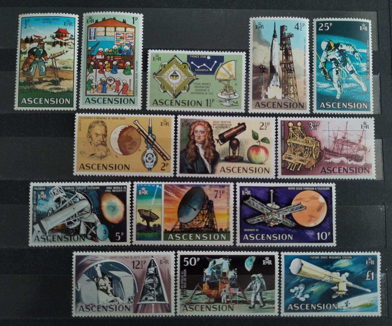 Ascension 1971 £27 Definitiva - Průzkum vesmíru, Kosmos a rakety