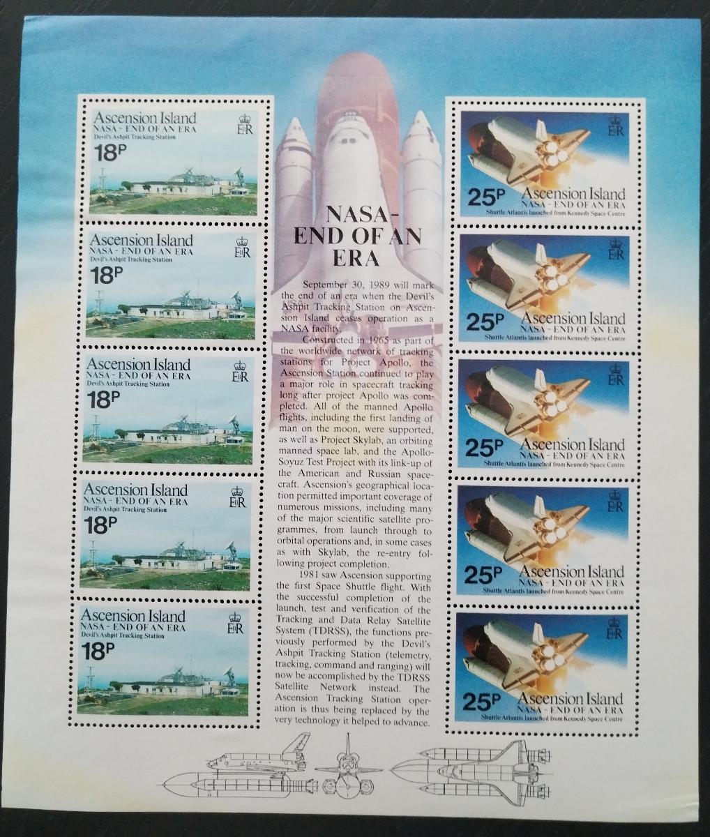 Ascension 1989 20€ Rakety a průzkum vesmíru, Uzavření stanice