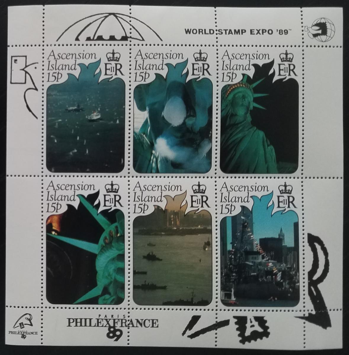Ascension 1989 Výstava PHILEX, Socha svobody